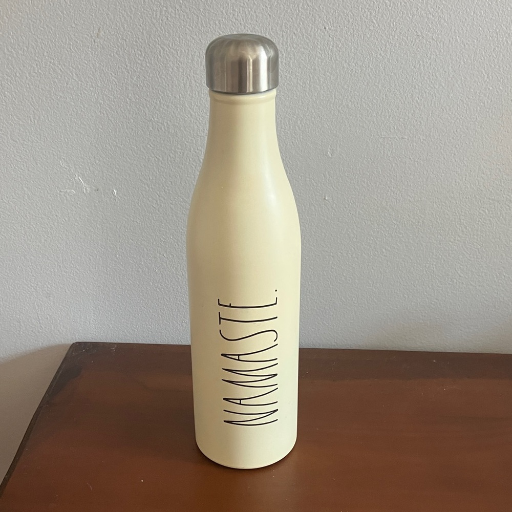 12” Rae Dunn NAMASTE metal water bottle
